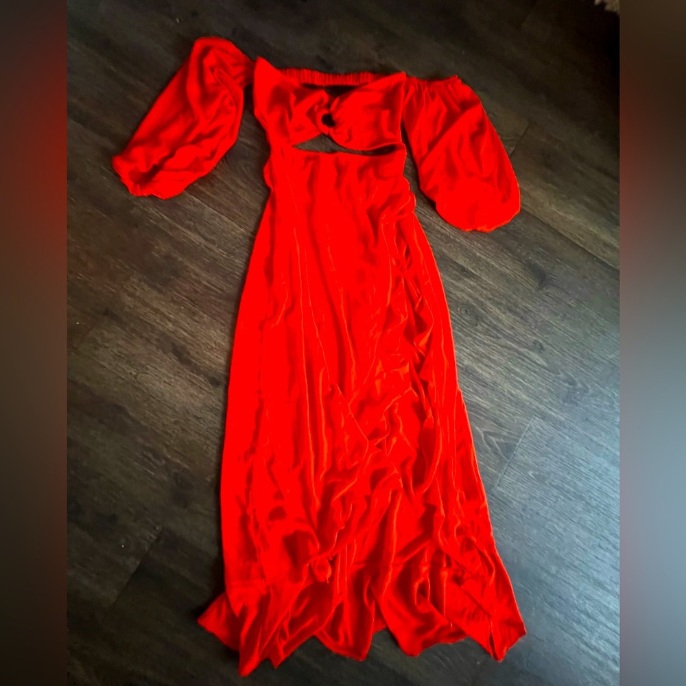 Red vacay dress